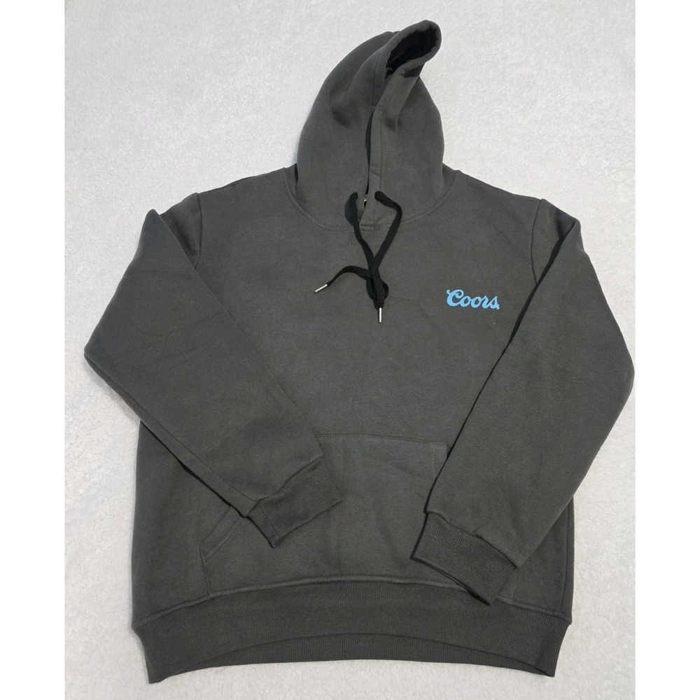 Coors Banquet Rodeo Sweatshirt Women's Gray Hoodie  Long Horn Cowboy M